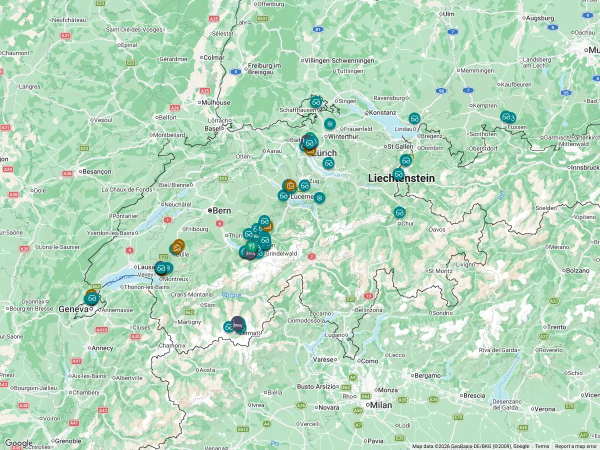 BEST Guide to Switzerland by Kiersten DeCook - Switzerland Travel Map ...