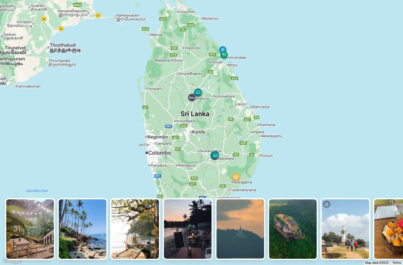 Itinerary Builder Screenshot