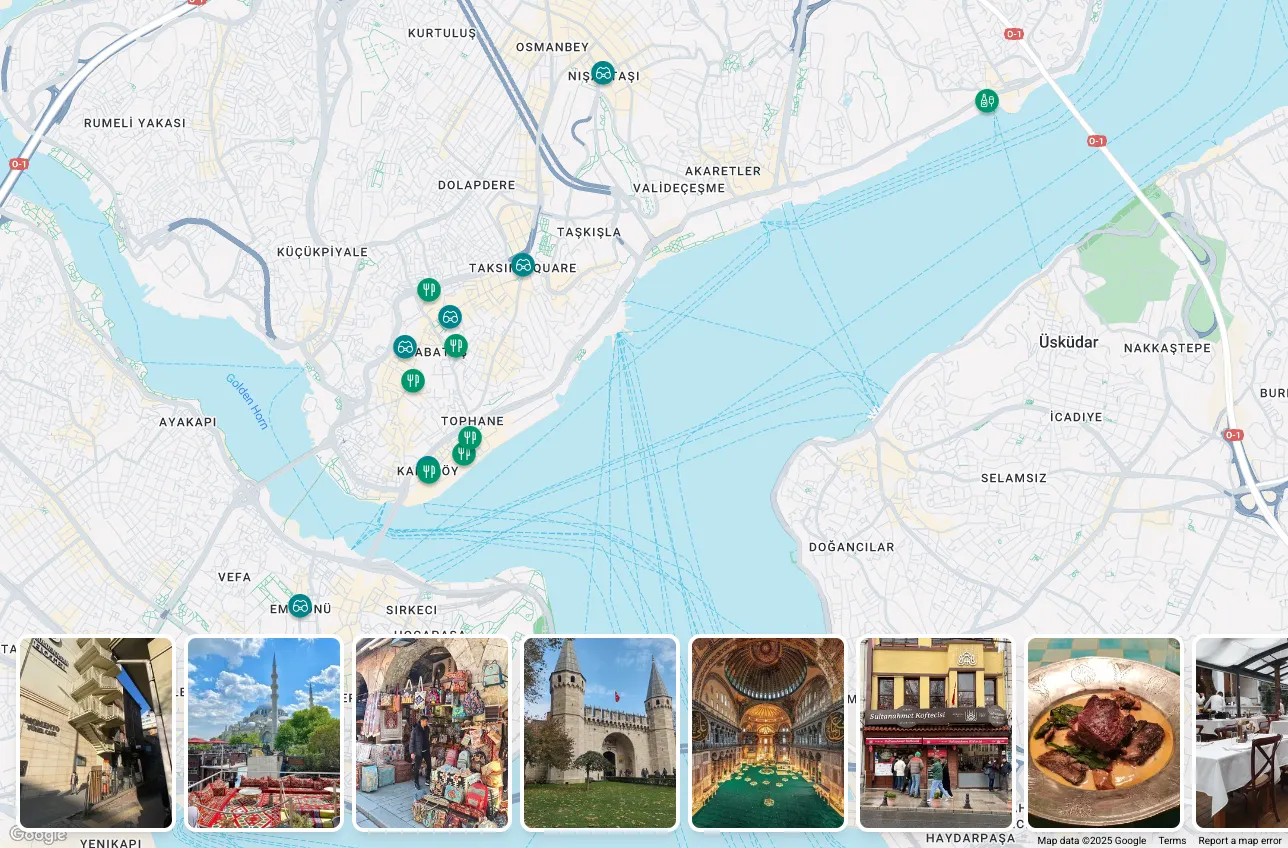 Itinerary Builder Screenshot
