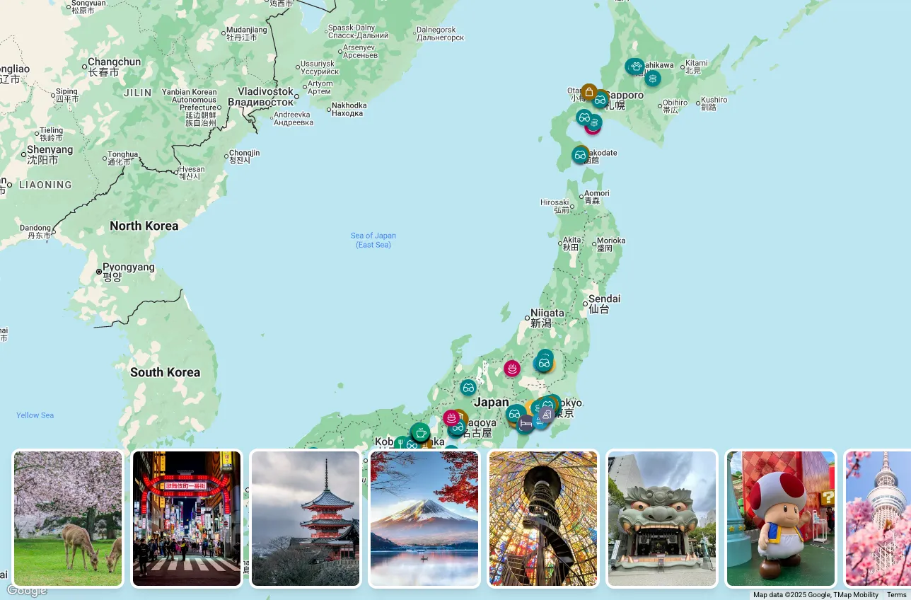 Itinerary Builder Screenshot